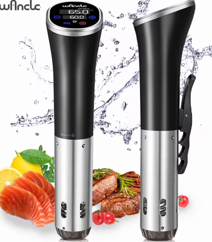 Wancle 1100W Sous Vide Cooker LCD Touch Immersion Circulator Accurate Cooking IPX7 Waterproof Vacuum Cooker with Digital Display